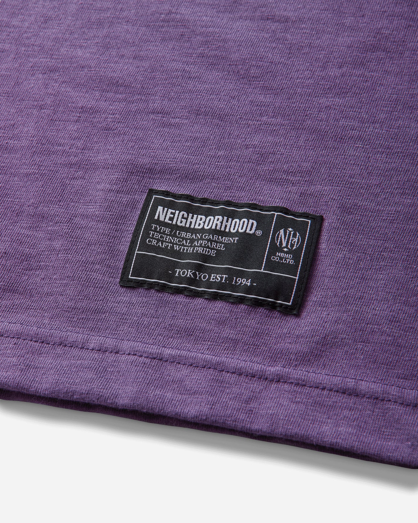 Neighborhood Heather Fabric Tee Ss Purple T-Shirts Shortsleeve 261UWNH-CSM02 PURPLE