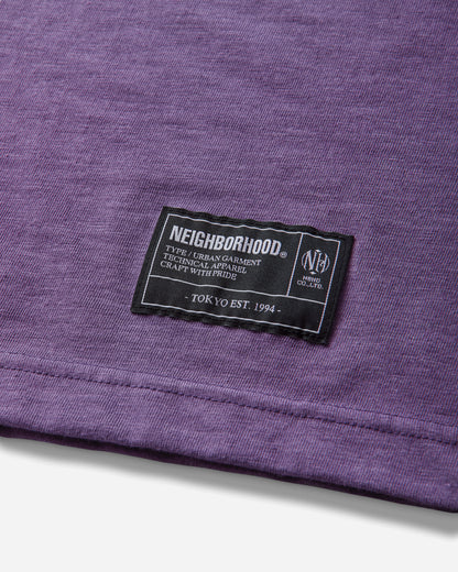 Neighborhood Heather Fabric Tee Ss Purple T-Shirts Shortsleeve 261UWNH-CSM02 PURPLE
