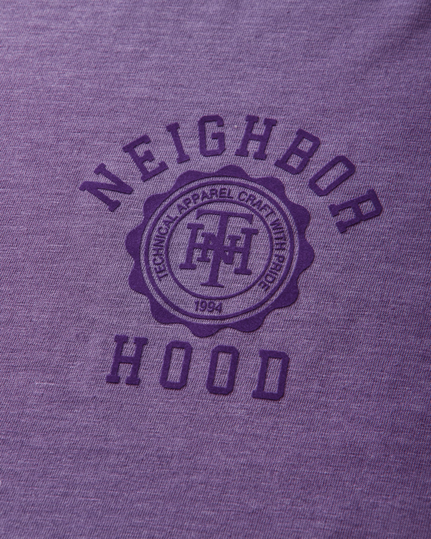 Neighborhood Heather Fabric Tee Ss Purple T-Shirts Shortsleeve 261UWNH-CSM02 PURPLE