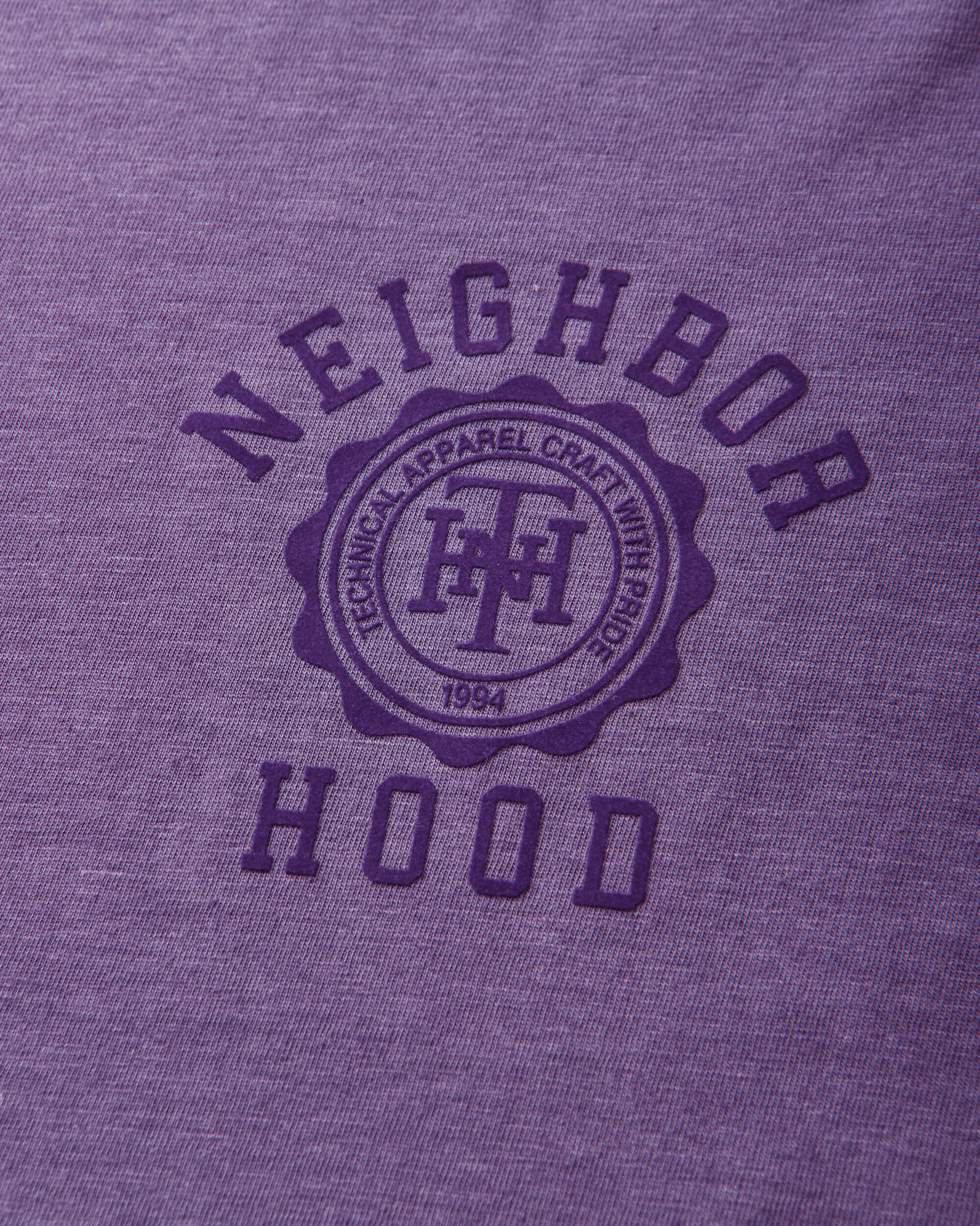 Neighborhood Heather Fabric Tee Ss Purple T-Shirts Shortsleeve 261UWNH-CSM02 PURPLE