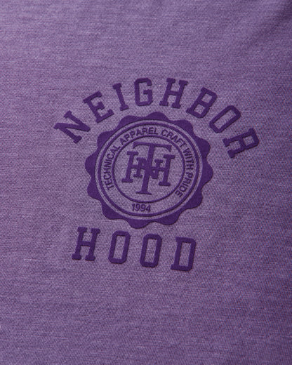 Neighborhood Heather Fabric Tee Ss Purple T-Shirts Shortsleeve 261UWNH-CSM02 PURPLE