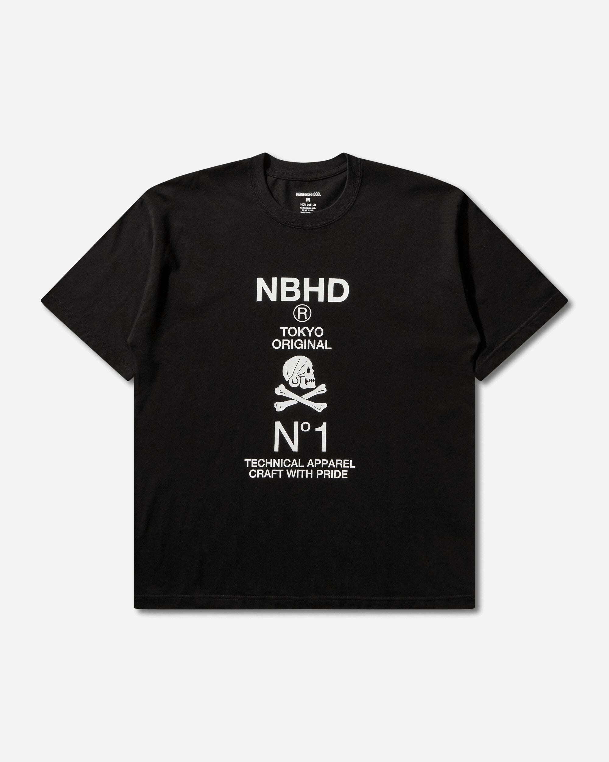 Neighborhood Nh . Tee Ss-8 Black T-Shirts Shortsleeve 261PCNH-ST08 BLACK