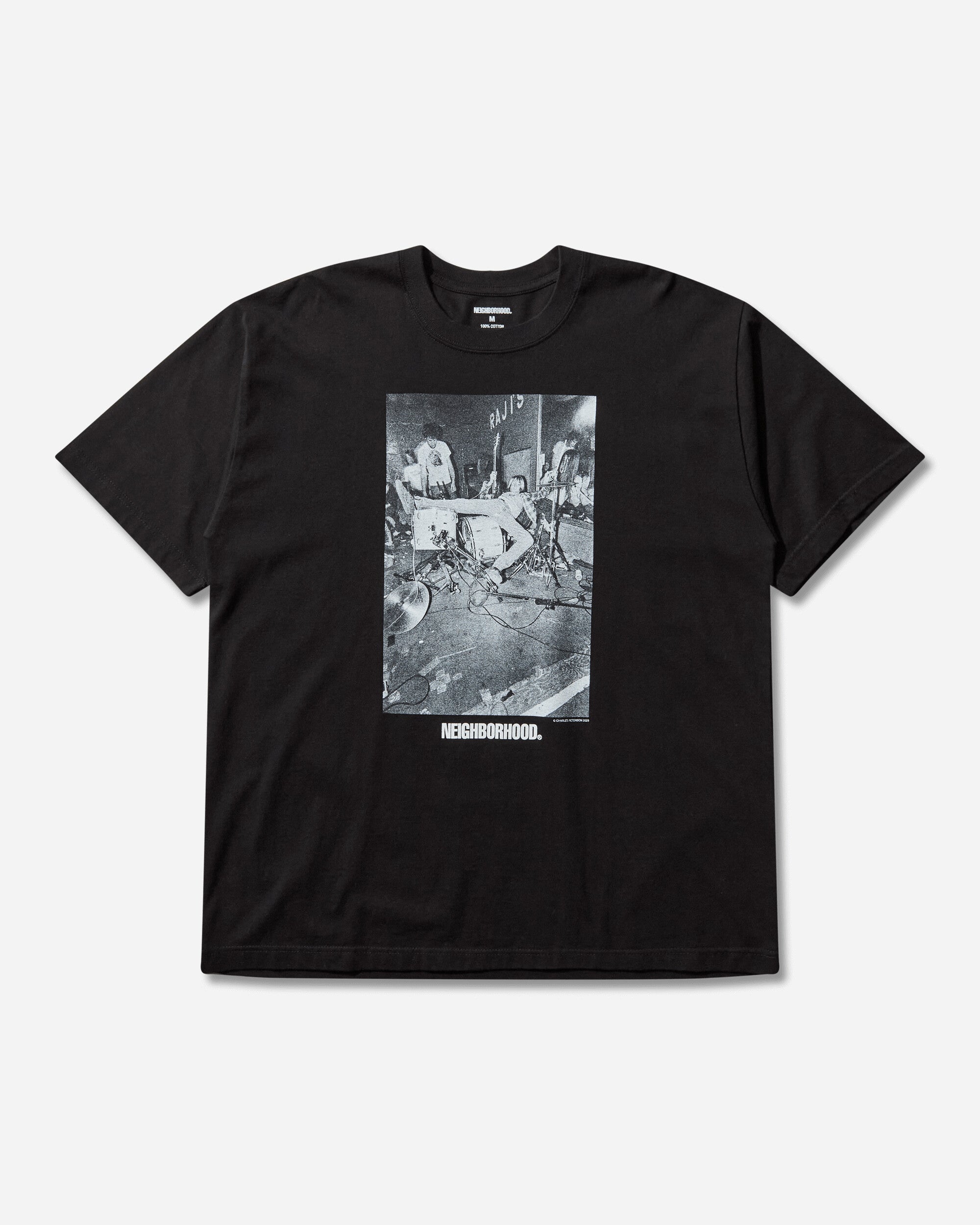 Neighborhood Nh X Charles Peterson/Tee Ss-3 Black T-Shirts Shortsleeve 252PCNH-ST12S BLACK