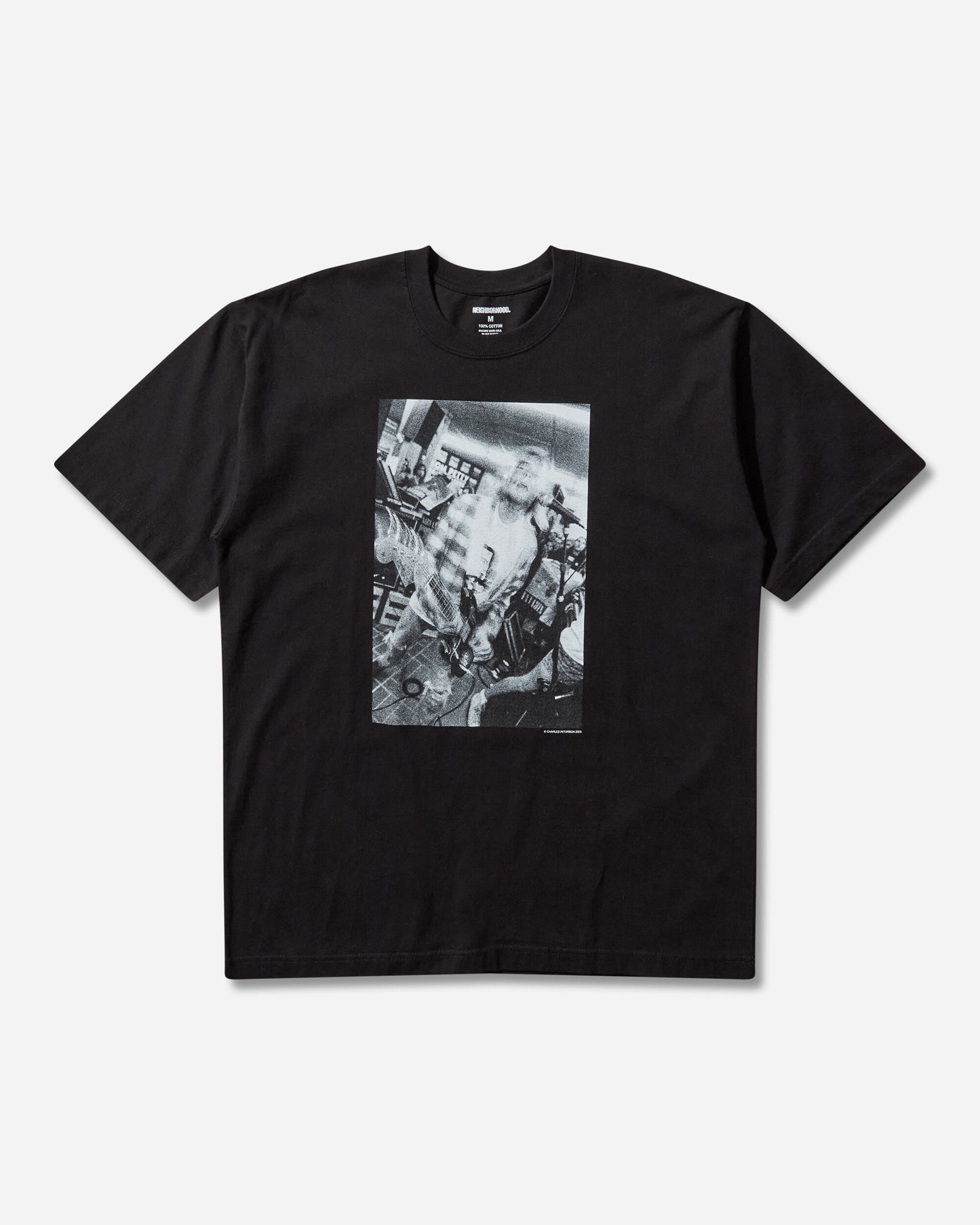 Neighborhood Nh X Charles Peterson/Tee Ss-5 Black T-Shirts Shortsleeve 252PCNH-ST14S BLACK