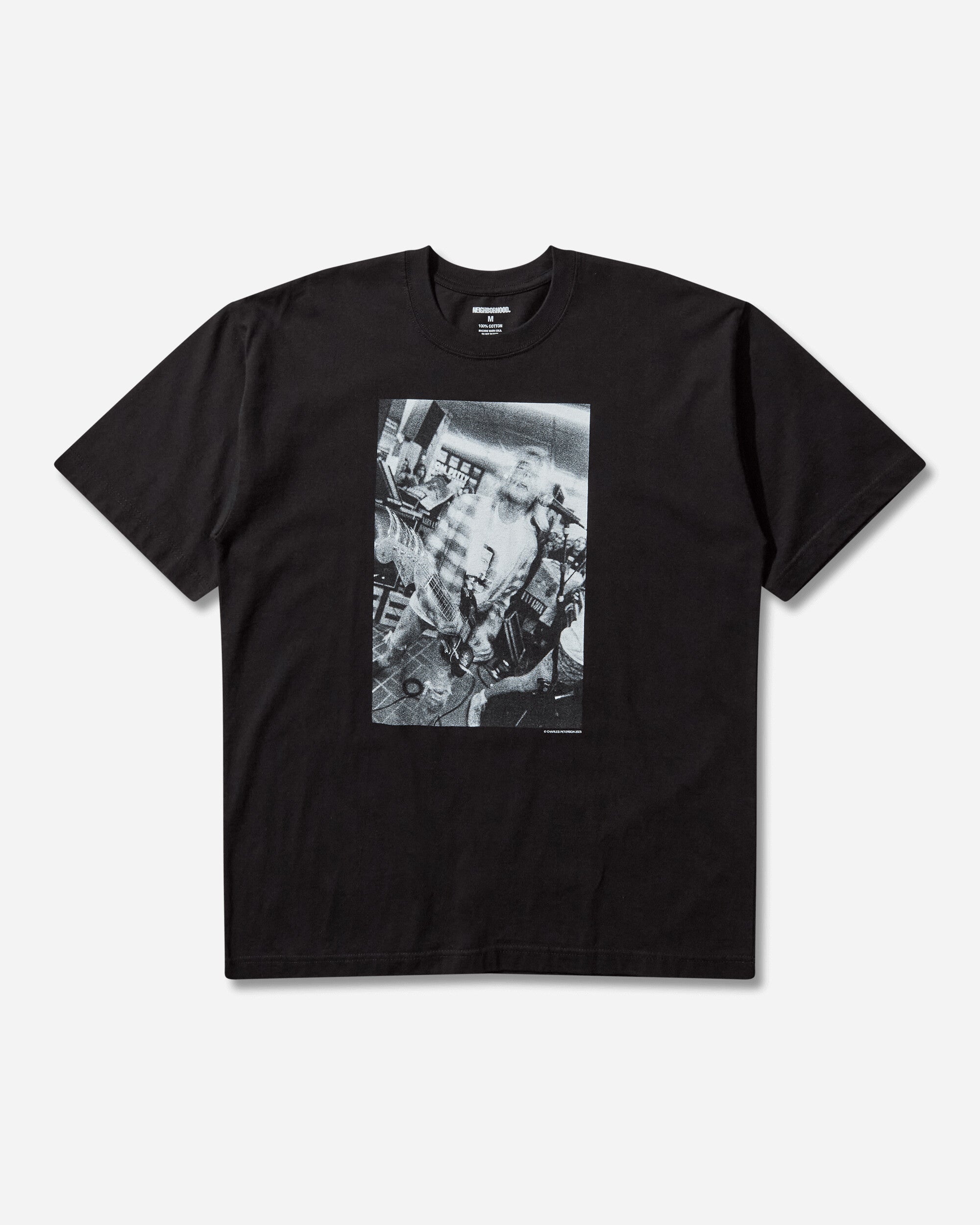Neighborhood Nh X Charles Peterson/Tee Ss-5 Black T-Shirts Shortsleeve 252PCNH-ST14S BLACK