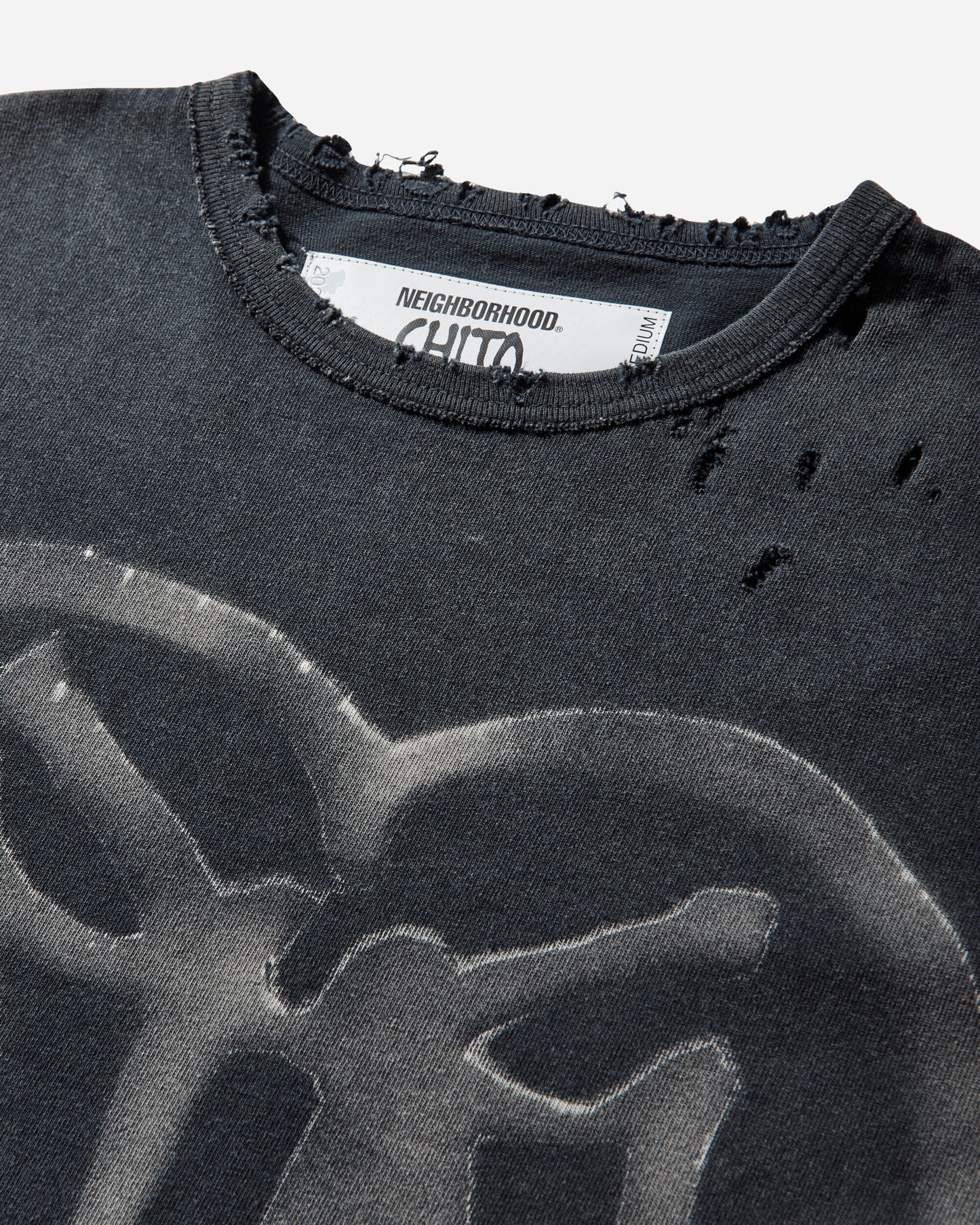 Neighborhood Nh X Chito  Savage Crewneck Ss Black T-Shirts Shortsleeve 252OKCIN-CSM02S BLACK