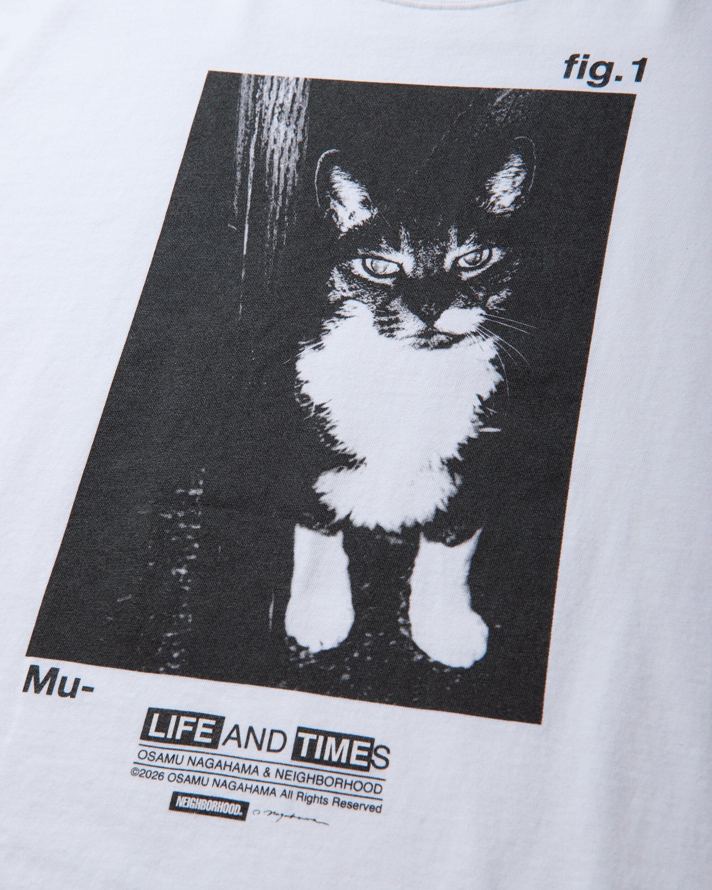 Neighborhood Nh X Osamu Nagahama . Tee Ss-2 White T-Shirts Shortsleeve 261PCNON-ST02 WHITE