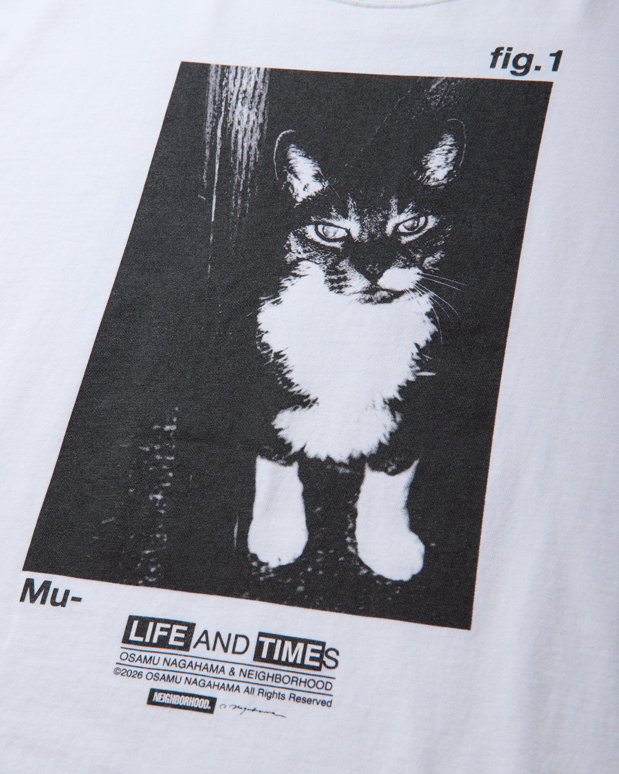 Neighborhood Nh X Osamu Nagahama . Tee Ss-2 White T-Shirts Shortsleeve 261PCNON-ST02 WHITE