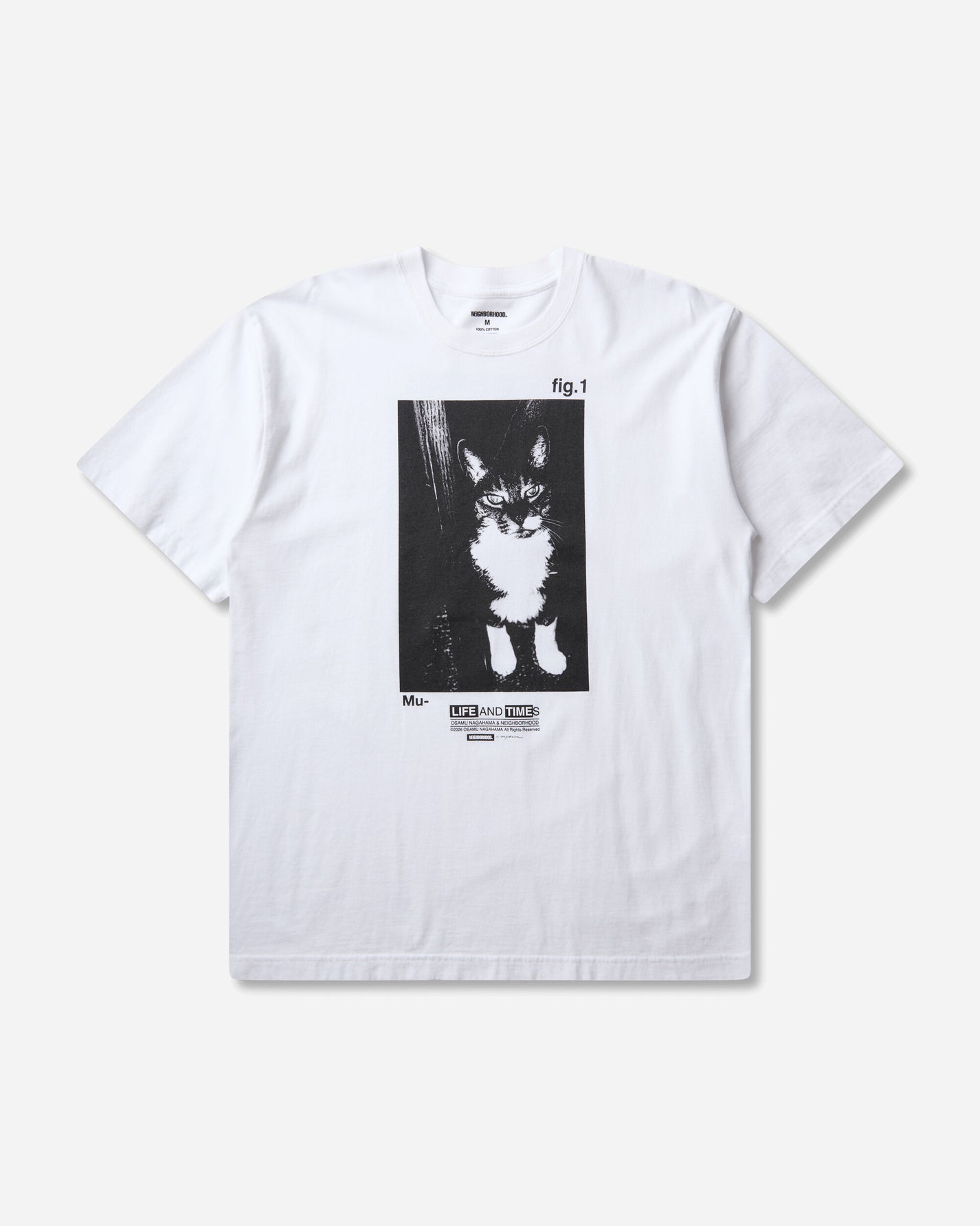 Neighborhood Nh X Osamu Nagahama . Tee Ss-2 White T-Shirts Shortsleeve 261PCNON-ST02 WHITE