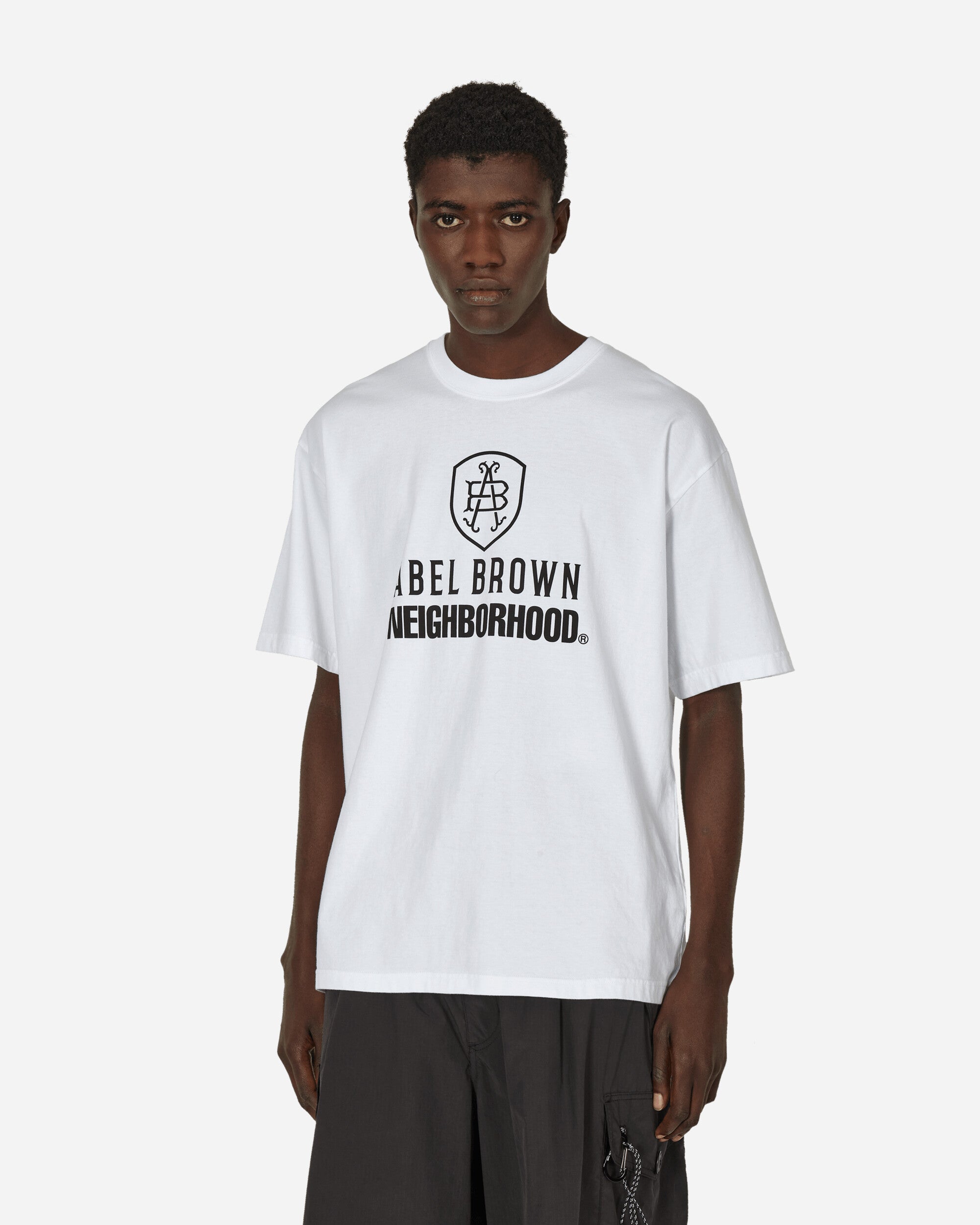 Neighborhood Abel Brown SS-1 T-Shirt White - Slam Jam® Official Store