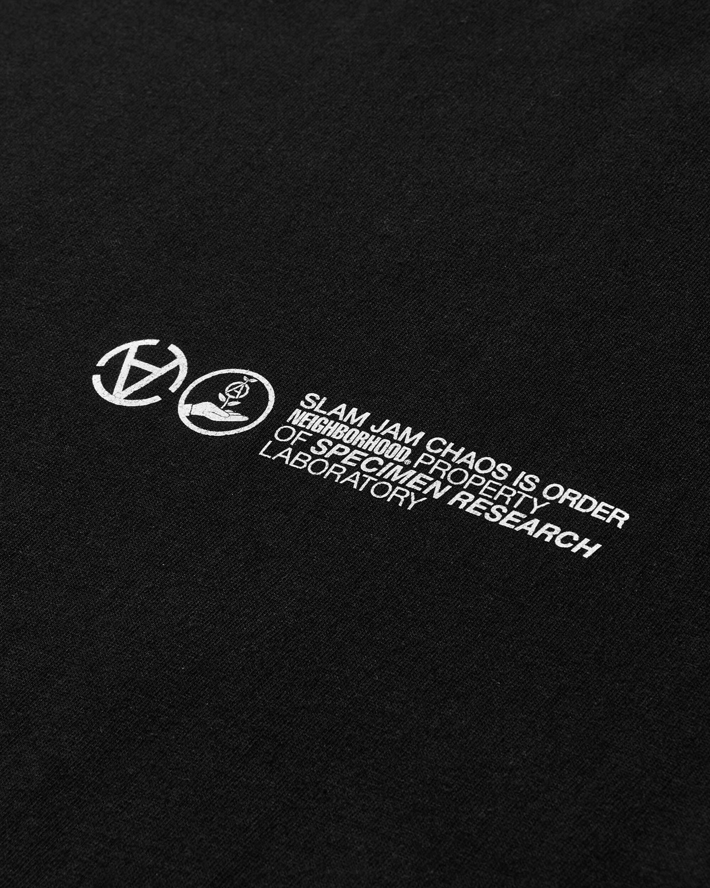 Neighborhood Srl X Slam Jam Mil Tee Ss Black T-Shirts Shortsleeve 231PCNH-ST12S  1