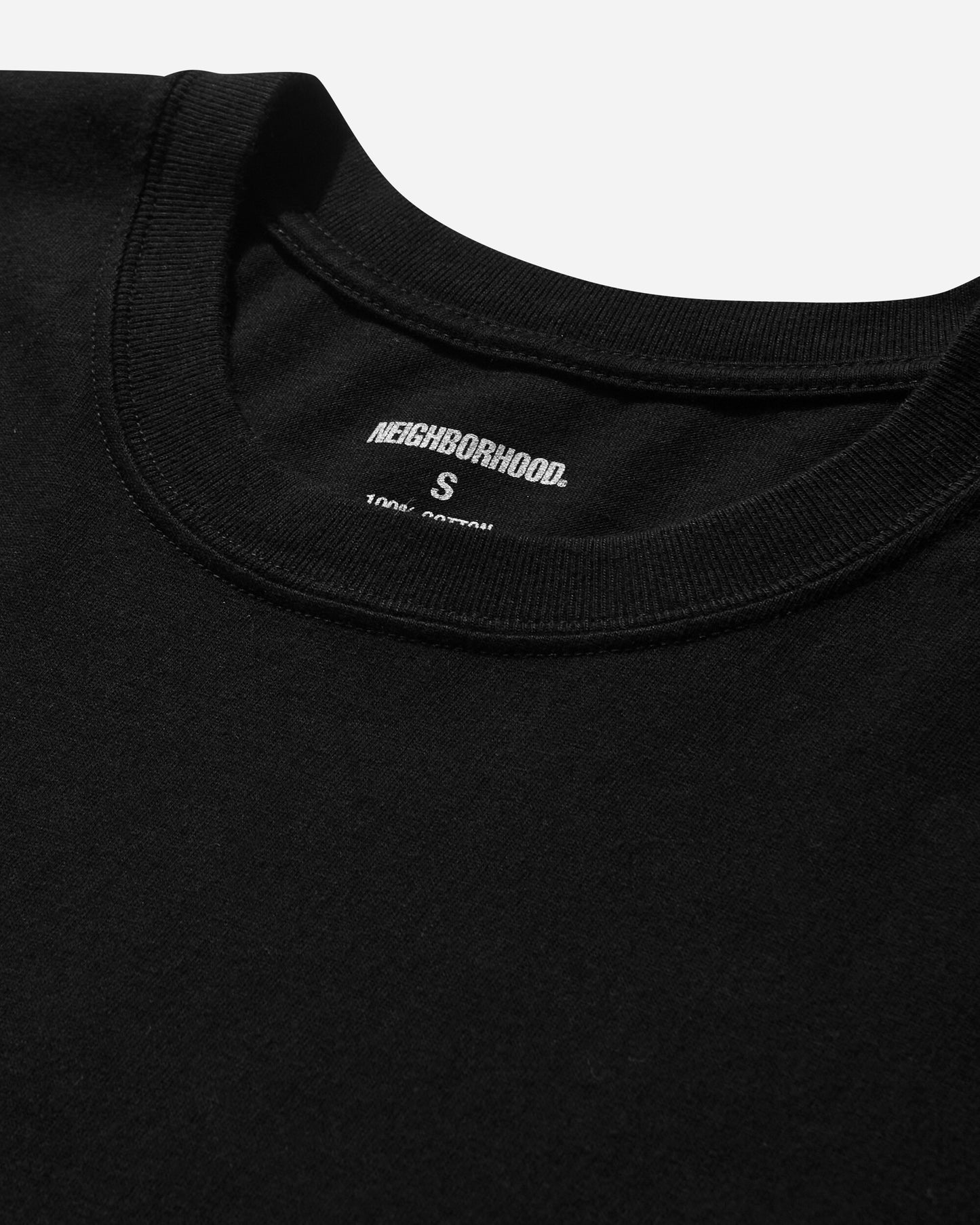 Neighborhood Srl X Slam Jam Mil Tee Ss Black T-Shirts Shortsleeve 231PCNH-ST12S  1