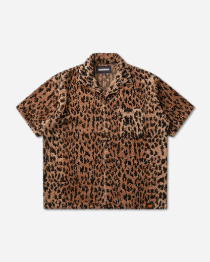 Neighborhood Nh X Hippopotamus . Terry Cloth Shirt Ss Leopard Shirts Shortsleeve Shirt 261TSHIN-SHM02 LEOPARD