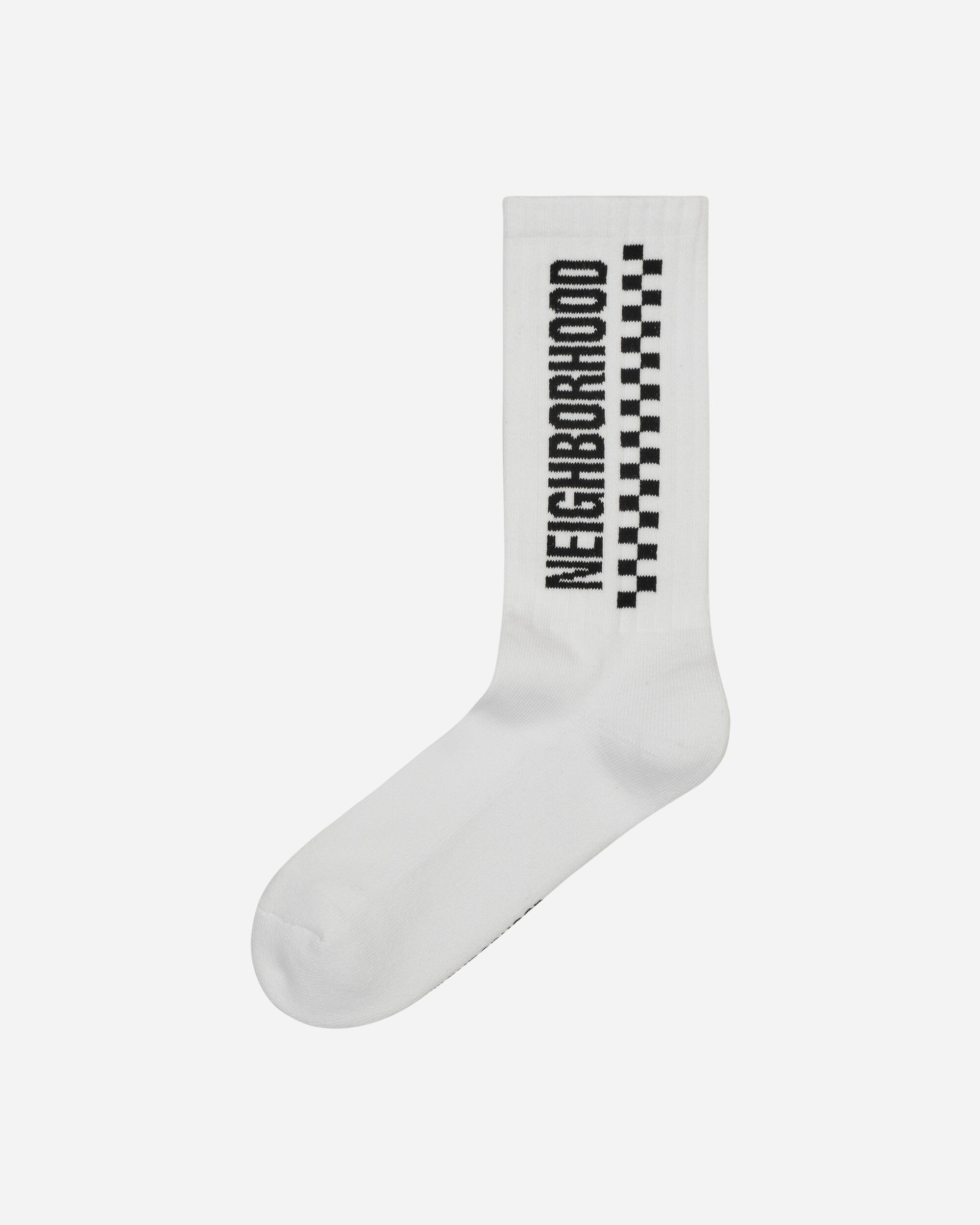Neighborhood Ci Checker Socks White Underwear Socks 241WINH-UWM01 WH