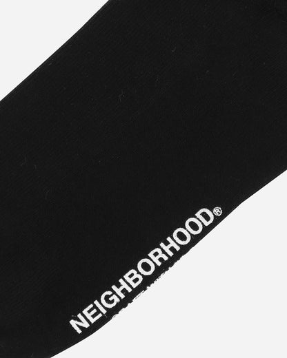 Neighborhood Nbhd Logo Socks Black Underwear Socks 242WINH-UWM02 BK