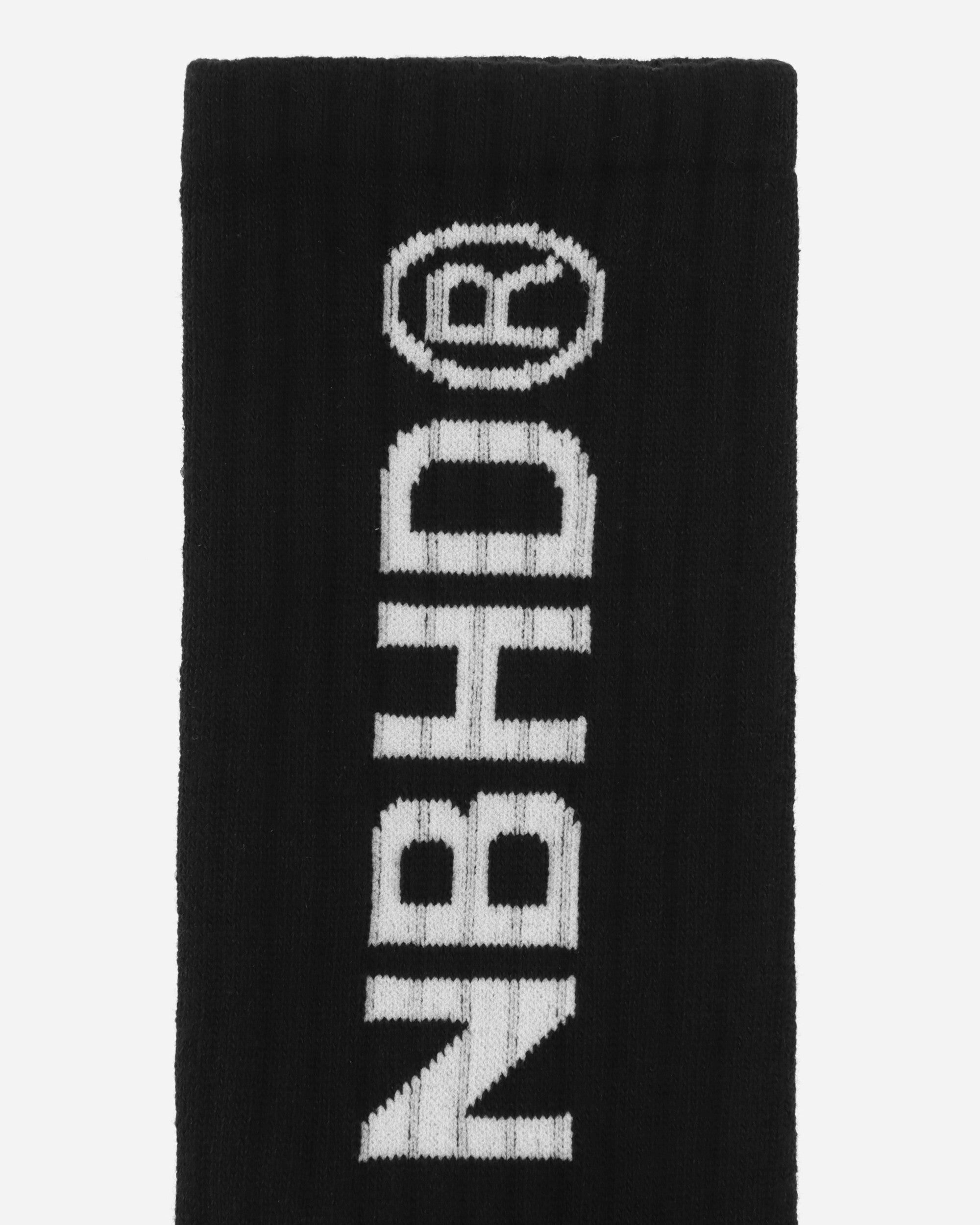 Neighborhood Nbhd Logo Socks Black Underwear Socks 242WINH-UWM02 BK