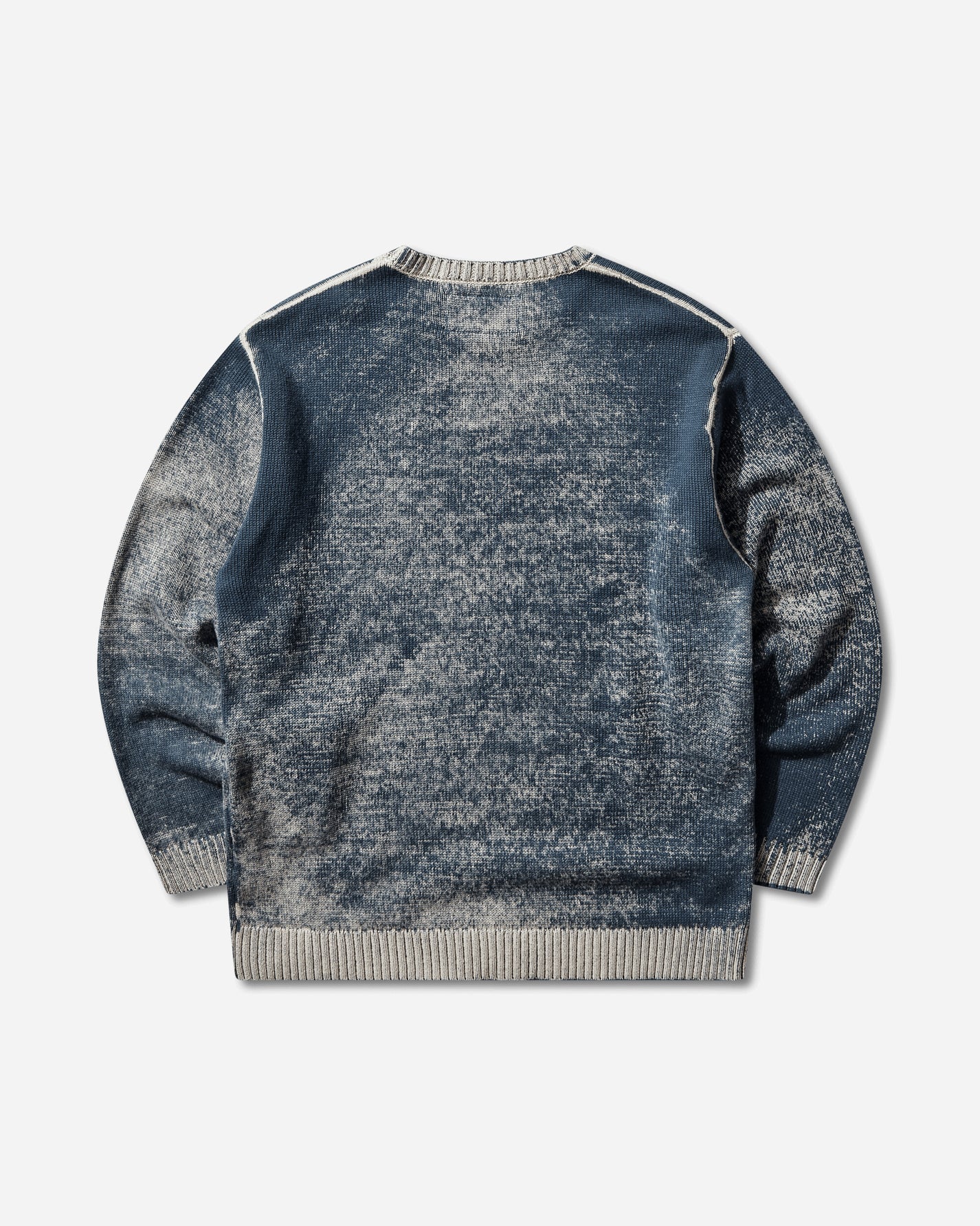 Neighborhood Pigment Bleed Crewneck Sweater Navy Knitwears Sweaters 26113NH-KNM02 NAVY
