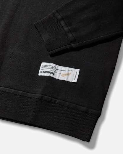 Neighborhood Plain Crewneck Sweater Black Knitwears Sweaters 261FCNH-KNM01 BLACK