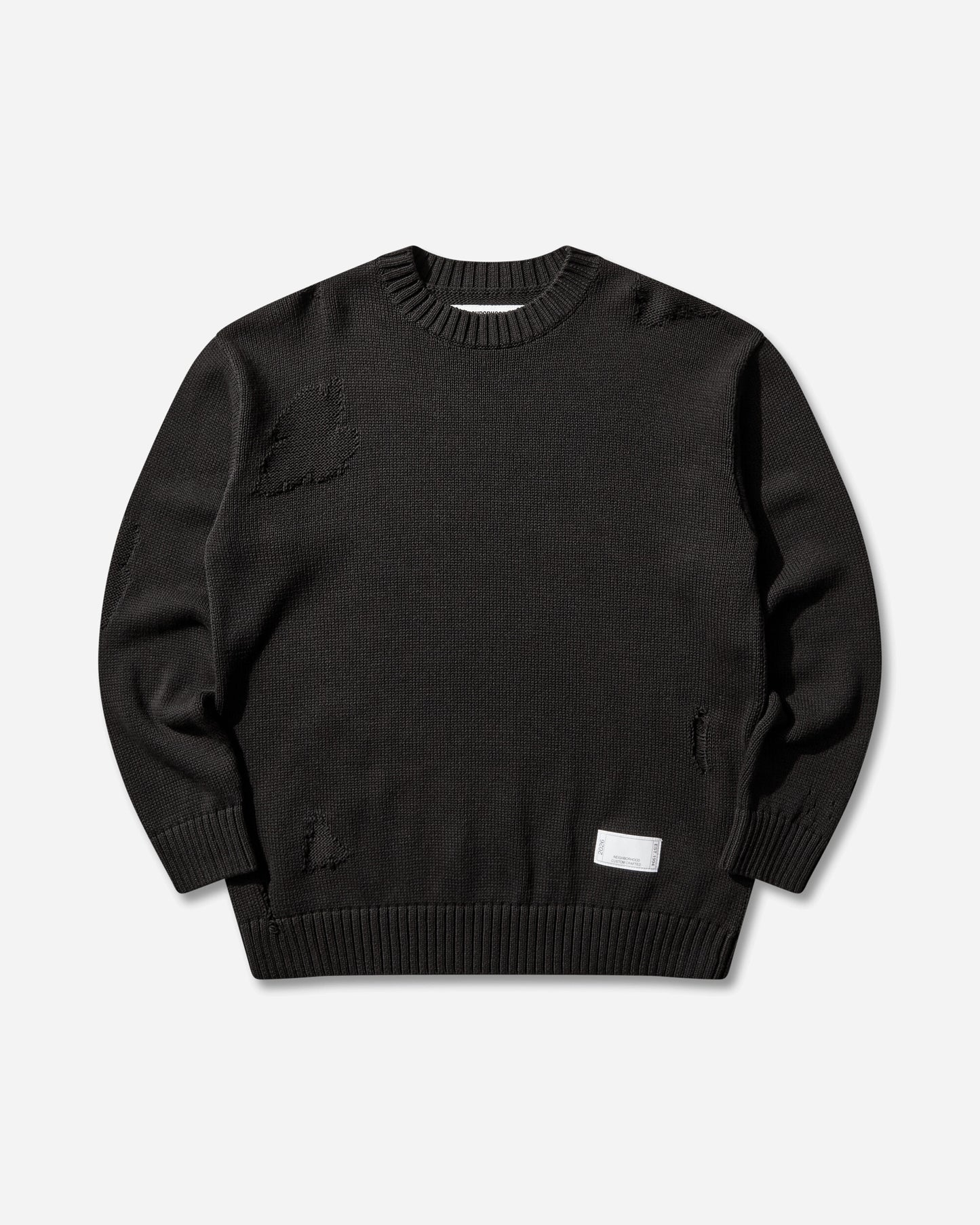 Neighborhood Savage Crewneck Sweater Black Knitwears Sweaters 261FUNH-KNM01 BLACK