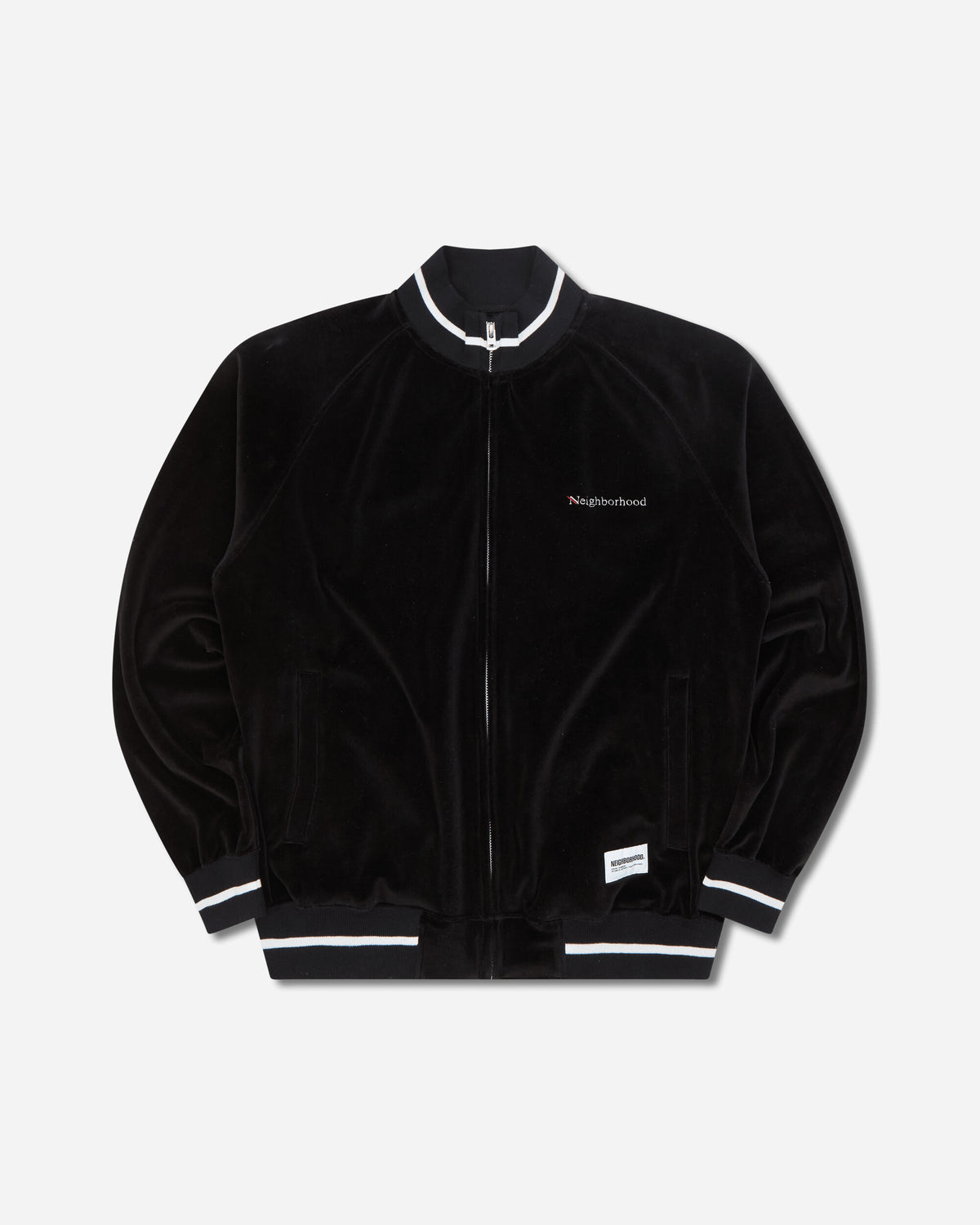 Neighborhood Velour Track Jacket Black Sweatshirts Track Tops 262UWNH-CSM01 BLACK