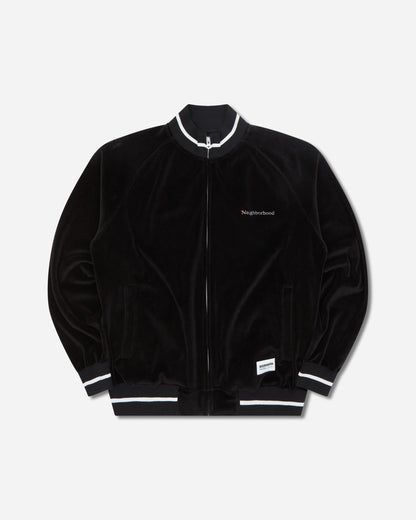 Neighborhood Velour Track Jacket Black Sweatshirts Track Tops 262UWNH-CSM01 BLACK