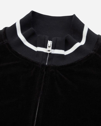 Neighborhood Velour Track Jacket Black Sweatshirts Track Tops 262UWNH-CSM01 BLACK