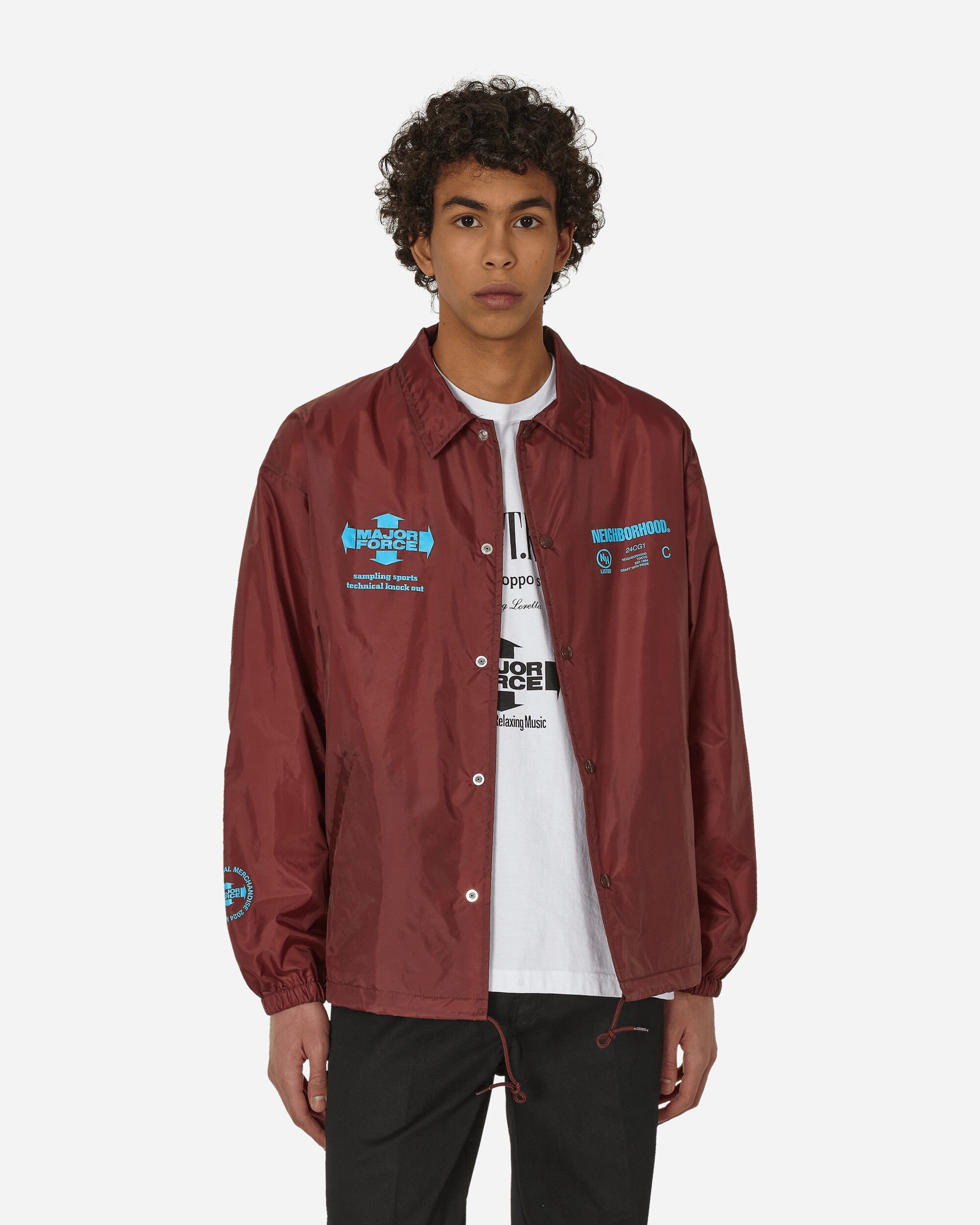 Major Force Windbreaker Jacket Burgundy