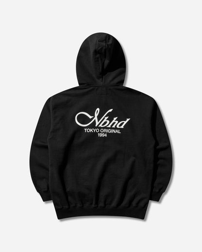 Neighborhood Staple Sweat Zip Hoodie Ls Black Sweatshirts Zip-Ups 261UWNH-CSM09 BLACK