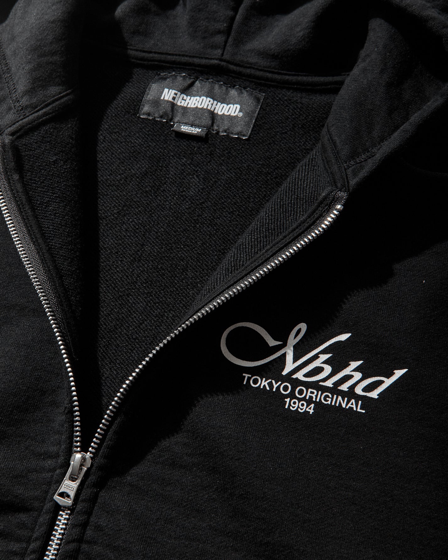 Neighborhood Staple Sweat Zip Hoodie Ls Black Sweatshirts Zip-Ups 261UWNH-CSM09 BLACK