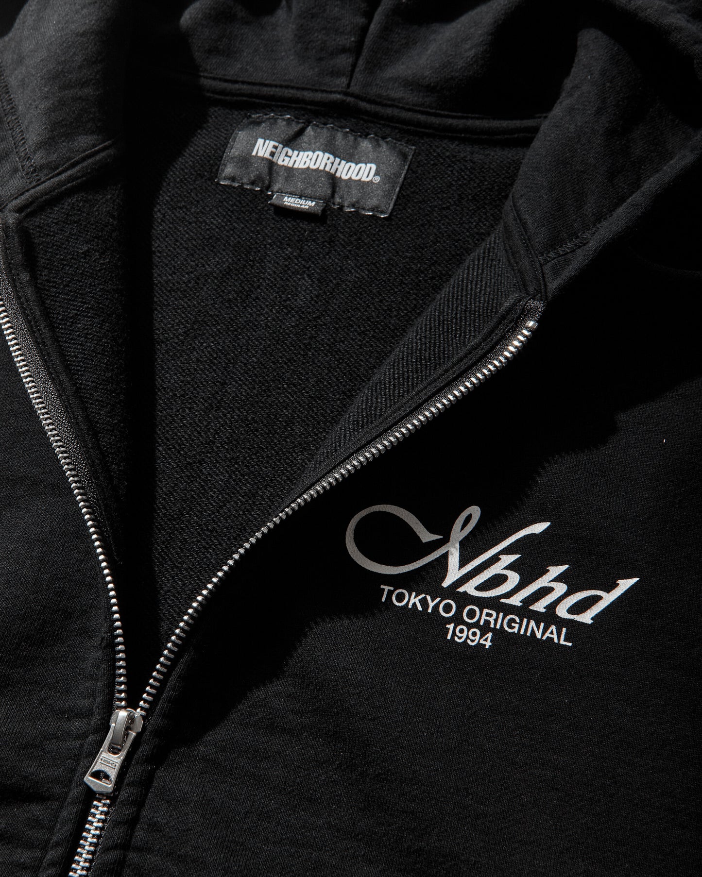 Neighborhood Staple Sweat Zip Hoodie Ls Black Sweatshirts Zip-Ups 261UWNH-CSM09 BLACK