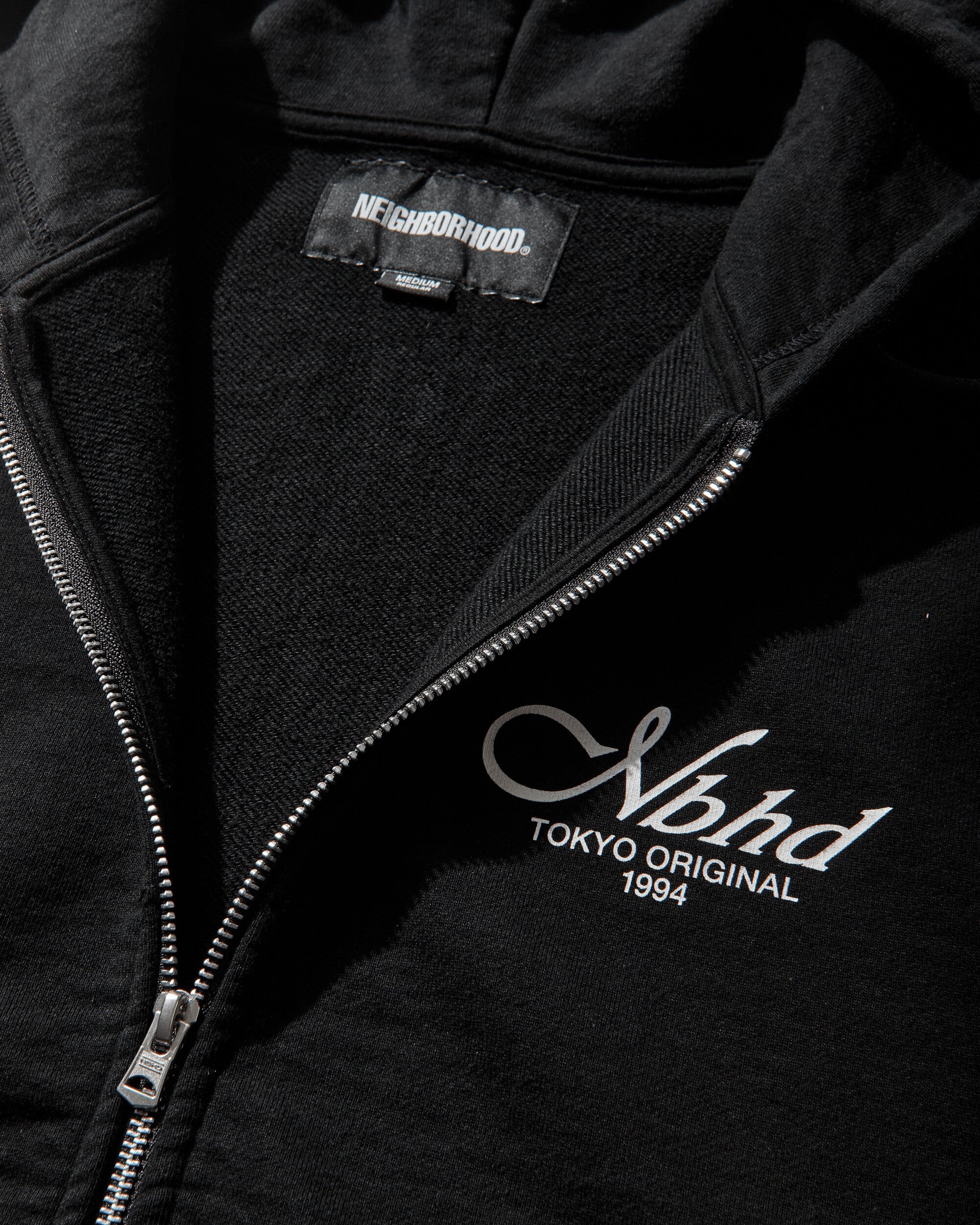 Neighborhood Staple Sweat Zip Hoodie Ls Black Sweatshirts Zip-Ups 261UWNH-CSM09 BLACK