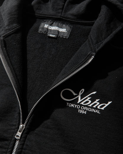 Neighborhood Staple Sweat Zip Hoodie Ls Black Sweatshirts Zip-Ups 261UWNH-CSM09 BLACK