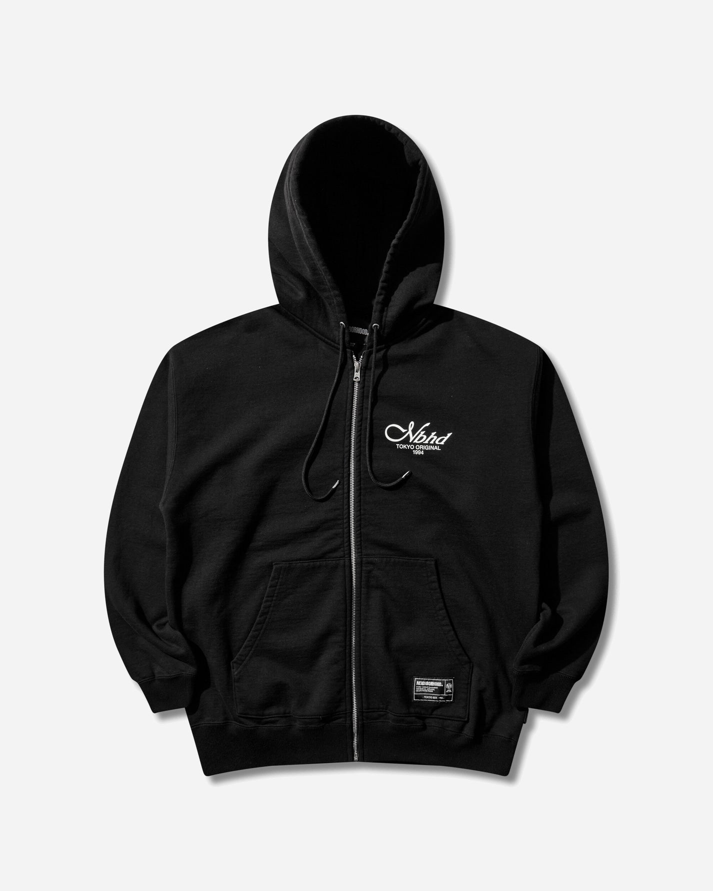 Neighborhood Staple Sweat Zip Hoodie Ls Black Sweatshirts Zip-Ups 261UWNH-CSM09 BLACK