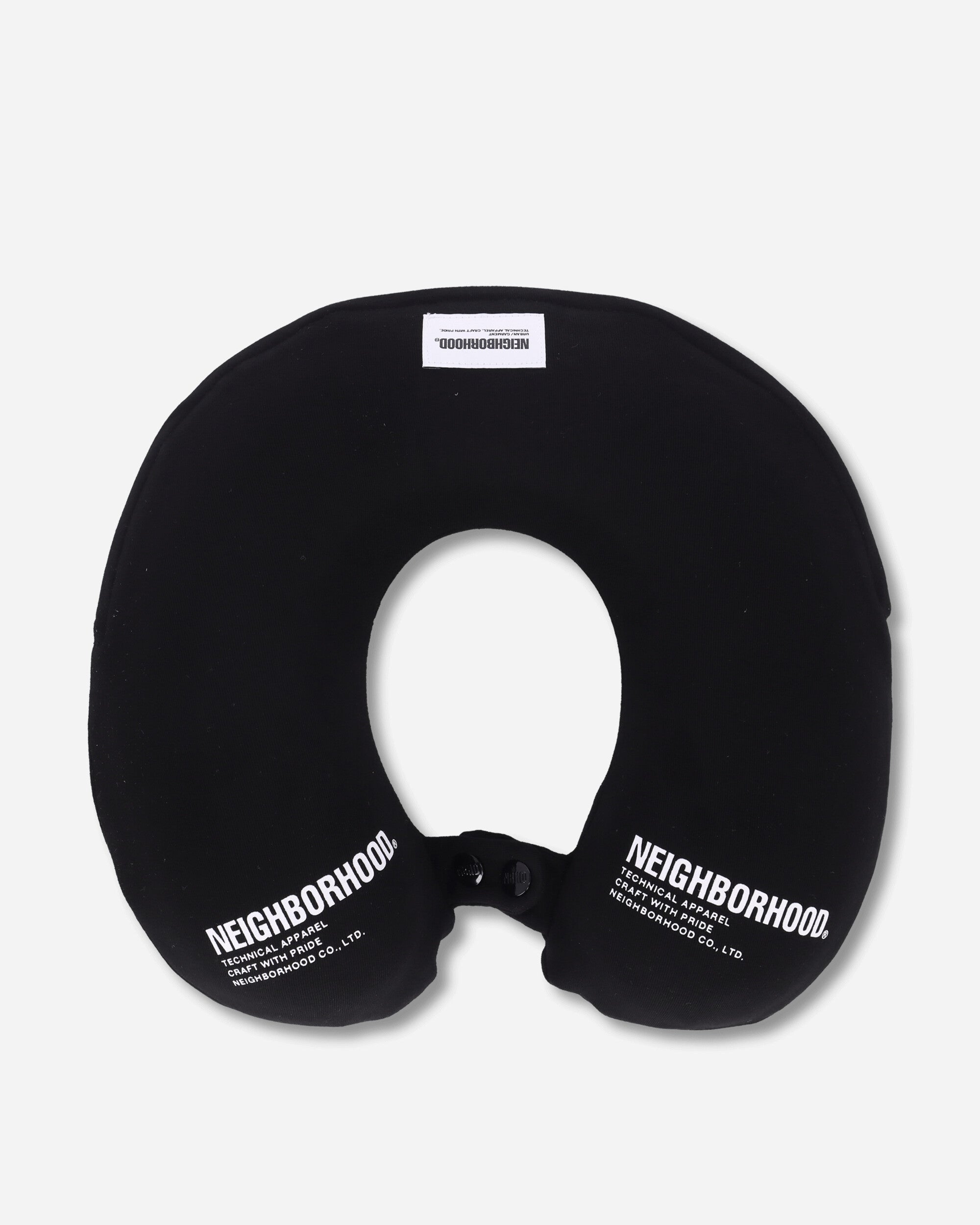 Neighborhood Logo Neck Pillow Black Home Decor Cushions 252MYNH-AC02 BLACK