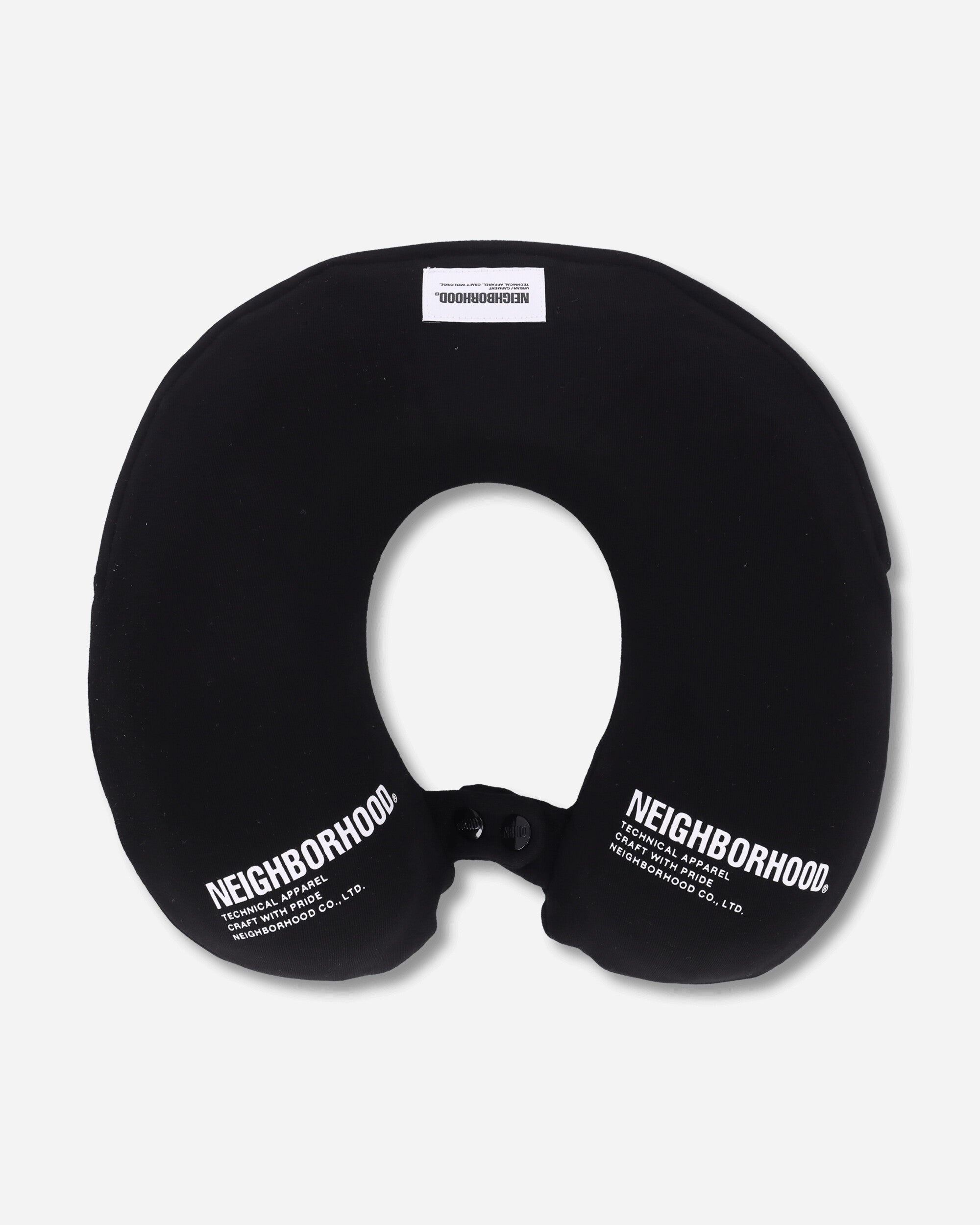 Neighborhood Logo Neck Pillow Black Home Decor Cushions 252MYNH-AC02 BLACK