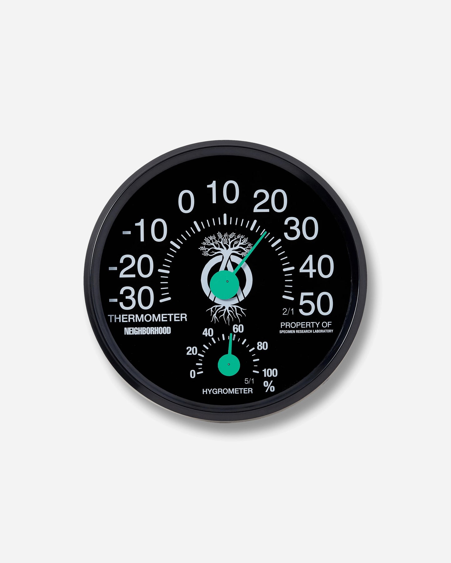 Neighborhood Srl . Thermohygrometer Black Equipment Gardening 261MYNH-AC21 BLACK