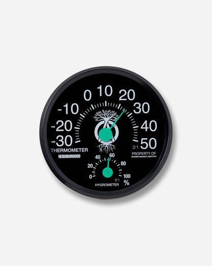 Neighborhood Srl . Thermohygrometer Black Equipment Gardening 261MYNH-AC21 BLACK