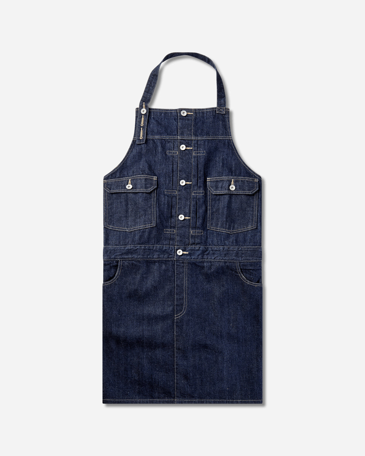 Neighborhood Denim Apron Indigo Tableware Kitchen Utensils 262ZANH-AC01 INDIGO