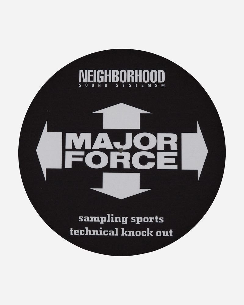 Neighborhood Nh × Major Force . Slip Mat Set Black Tech and Audio Slipmats 23242MFN-AC01S BK