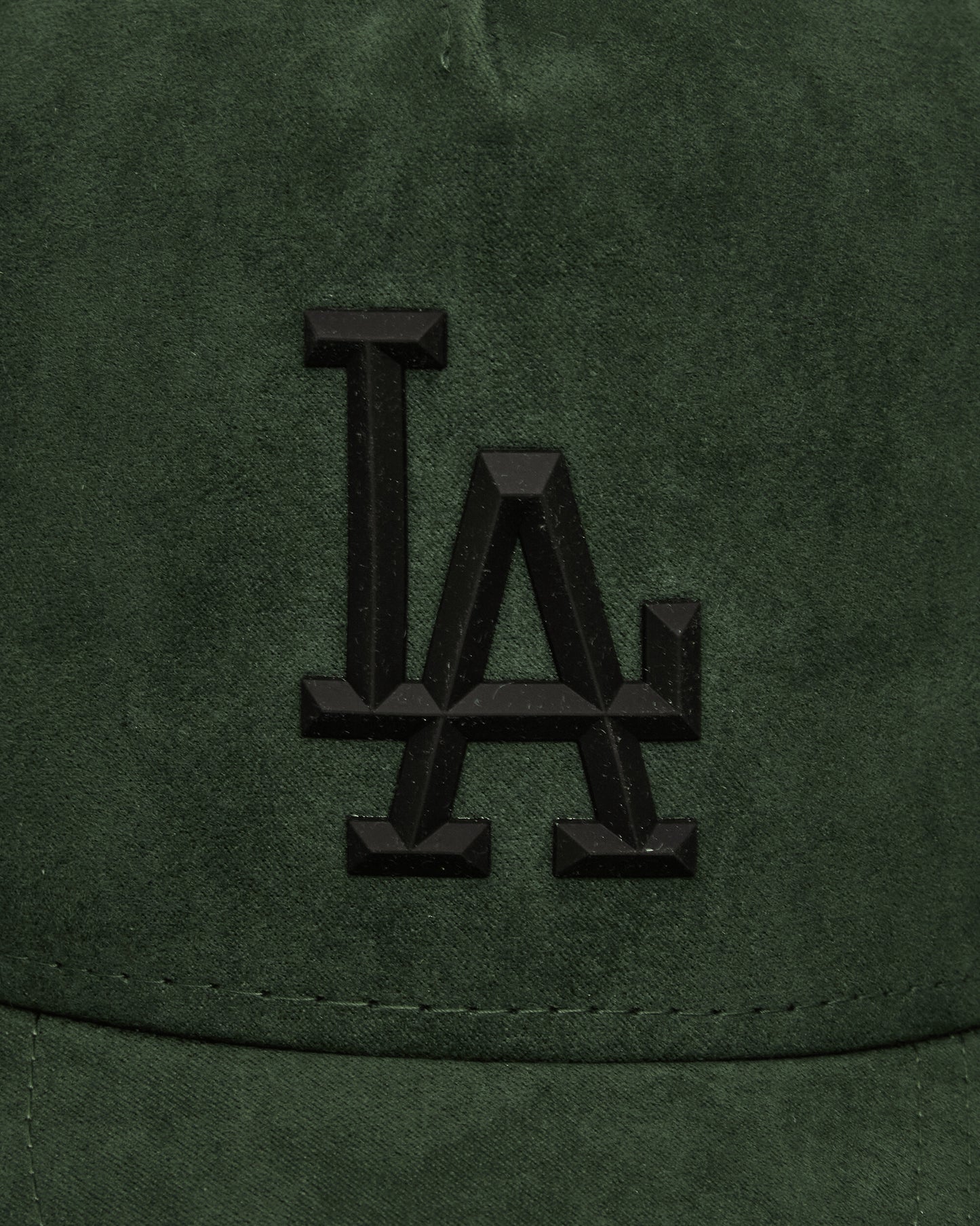 New Era Faux Suede E-Frame Dark Green Hats Caps 60580813 301