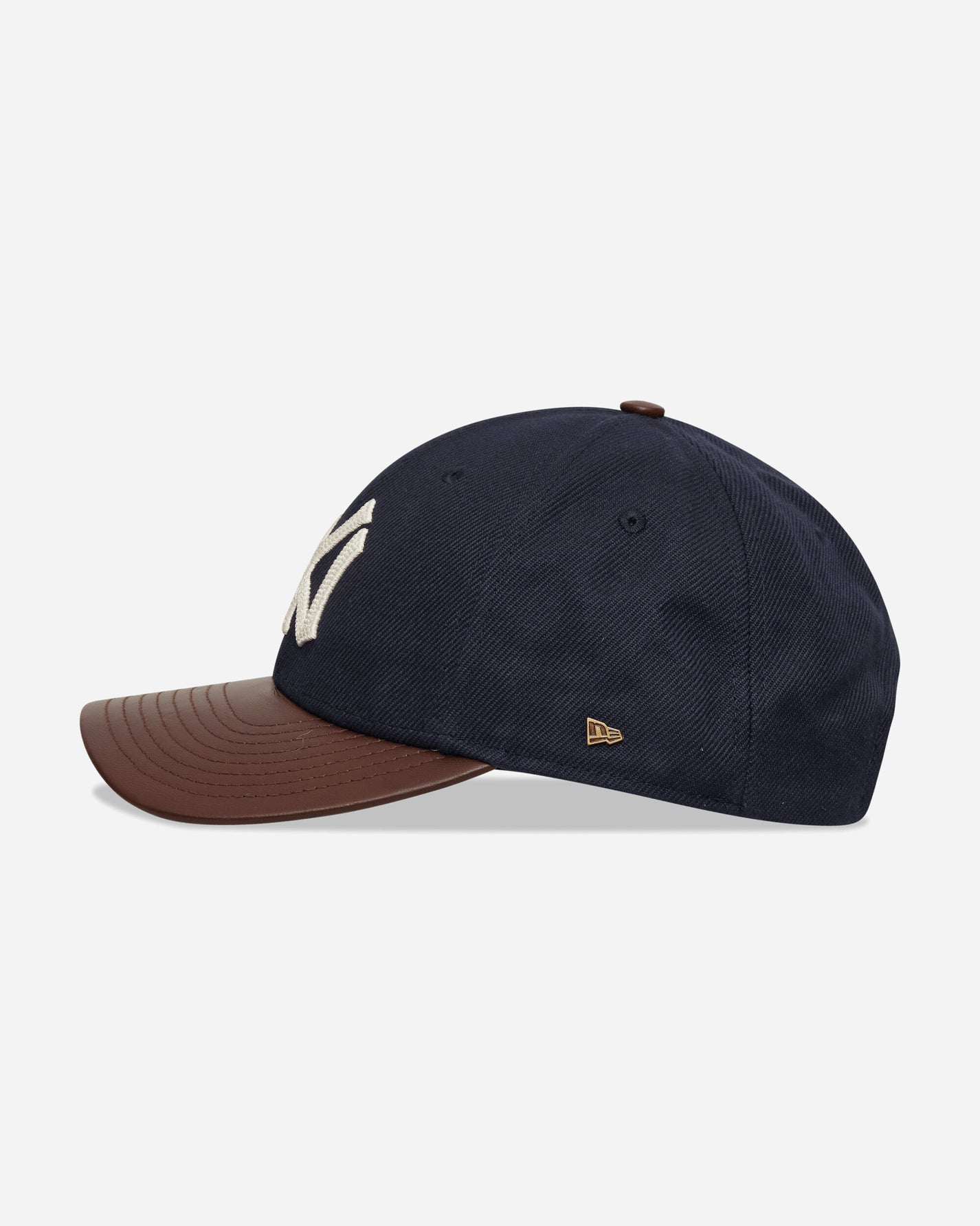 New Era Img Mlb Leather Visor 940 Mc Dark Brown Hats Caps 60915888 201
