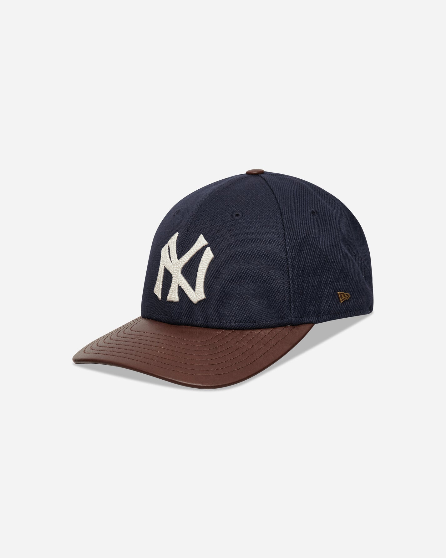 New Era Img Mlb Leather Visor 940 Mc Dark Brown Hats Caps 60915888 201