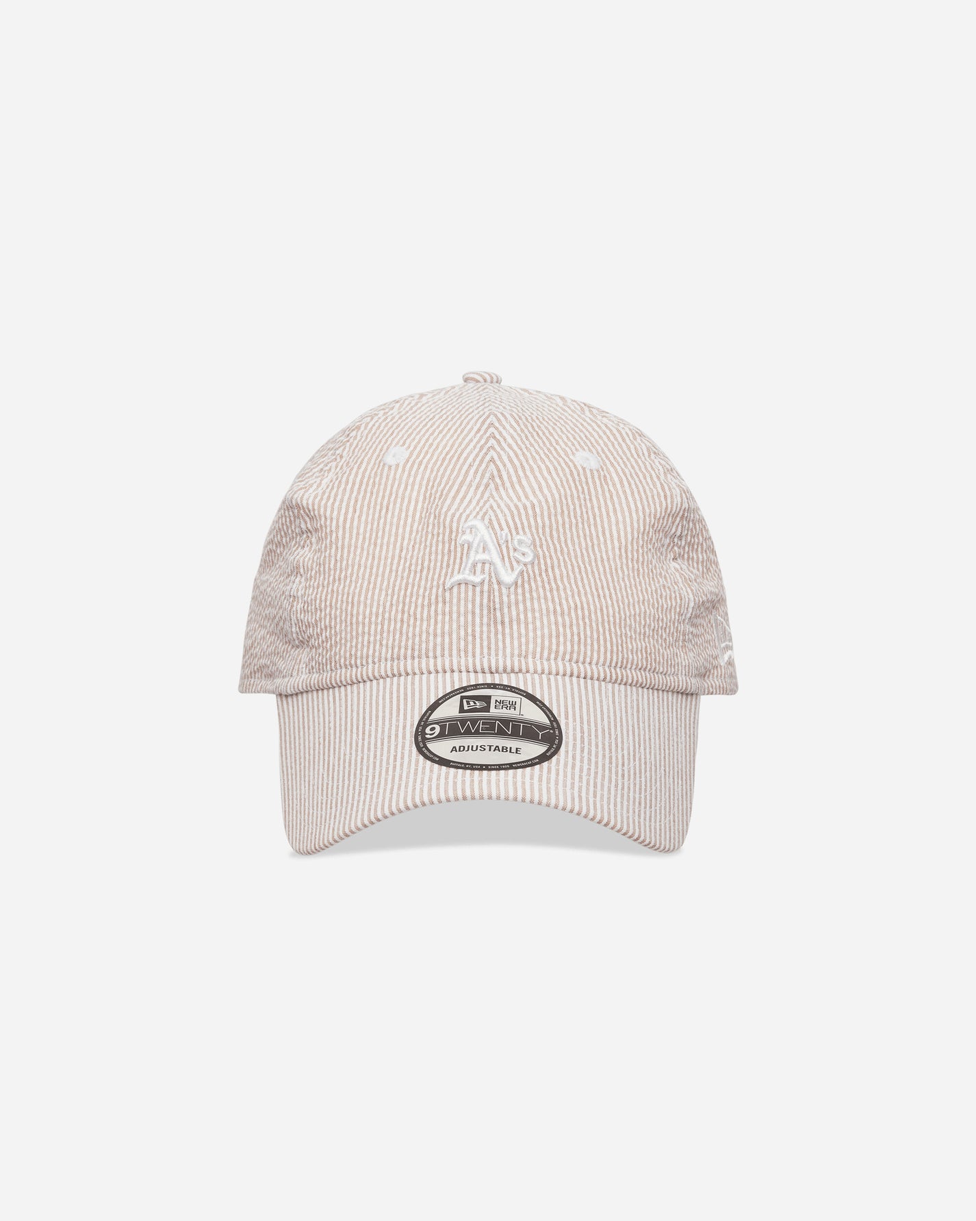 New Era Seersucker 9Twenty Oakath  Stnwhi Light Beige Hats Caps 60667565 270