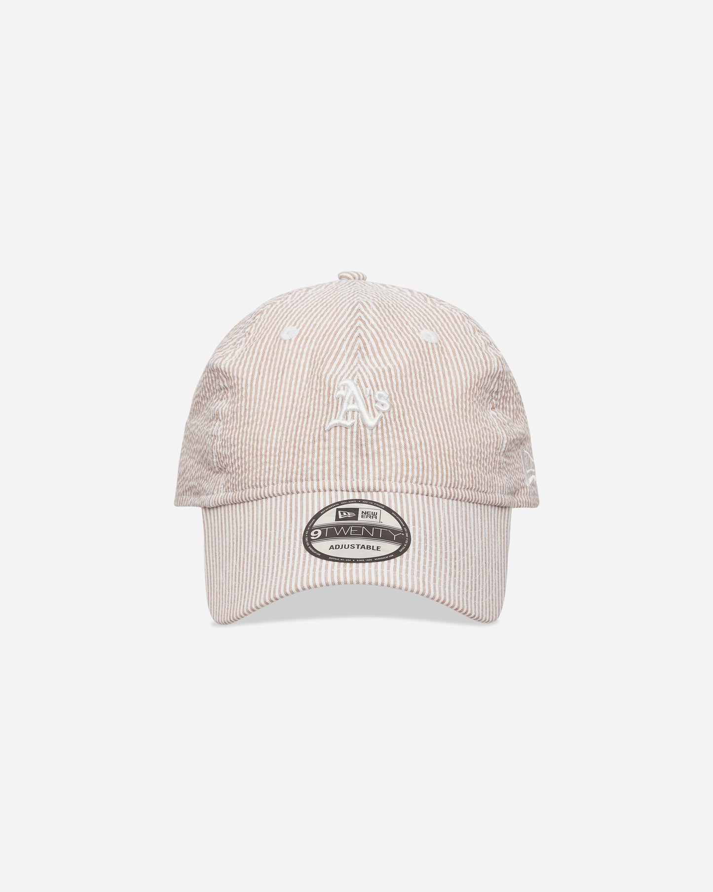 New Era Seersucker 9Twenty Oakath  Stnwhi Light Beige Hats Caps 60667565 270