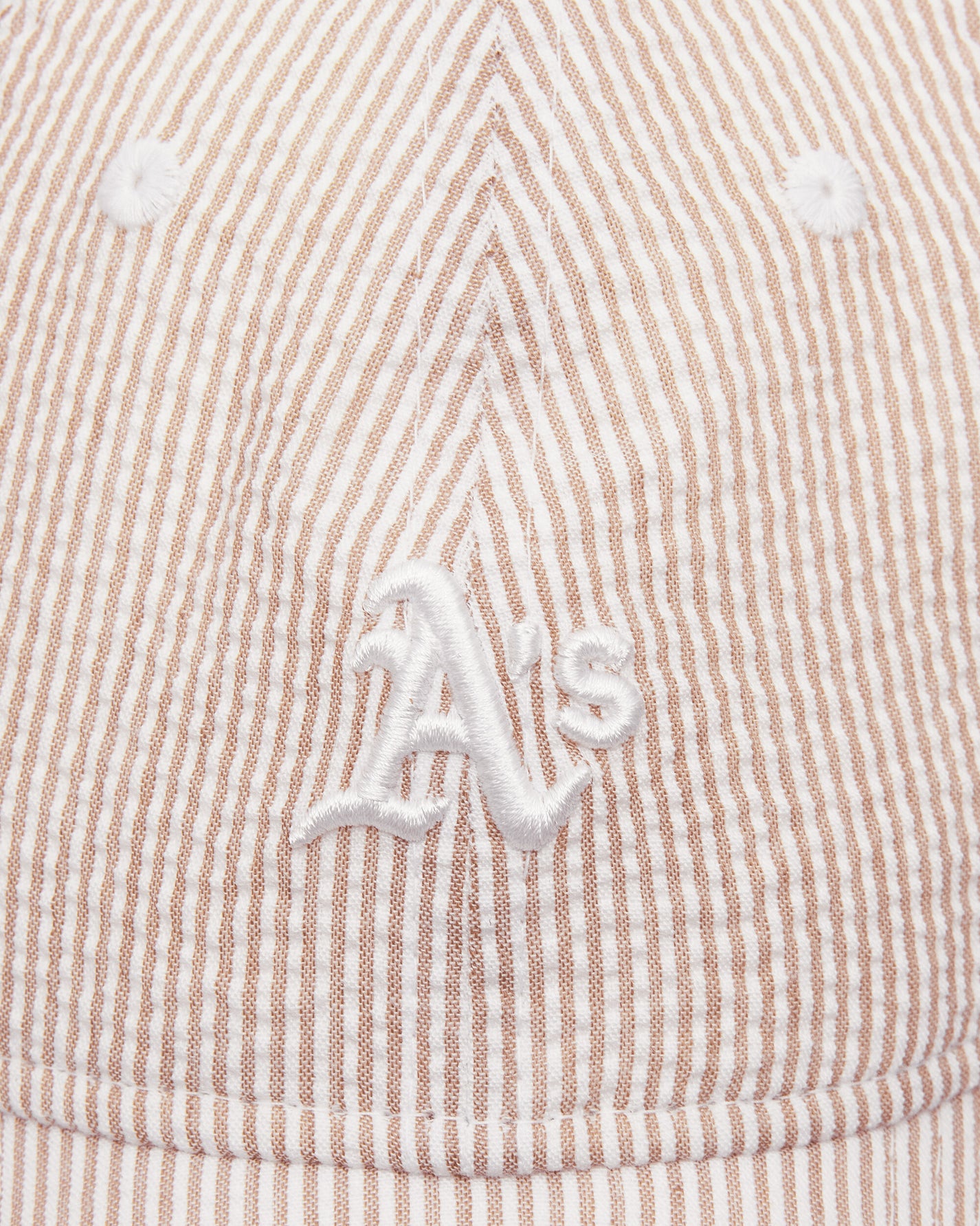 New Era Seersucker 9Twenty Oakath  Stnwhi Light Beige Hats Caps 60667565 270