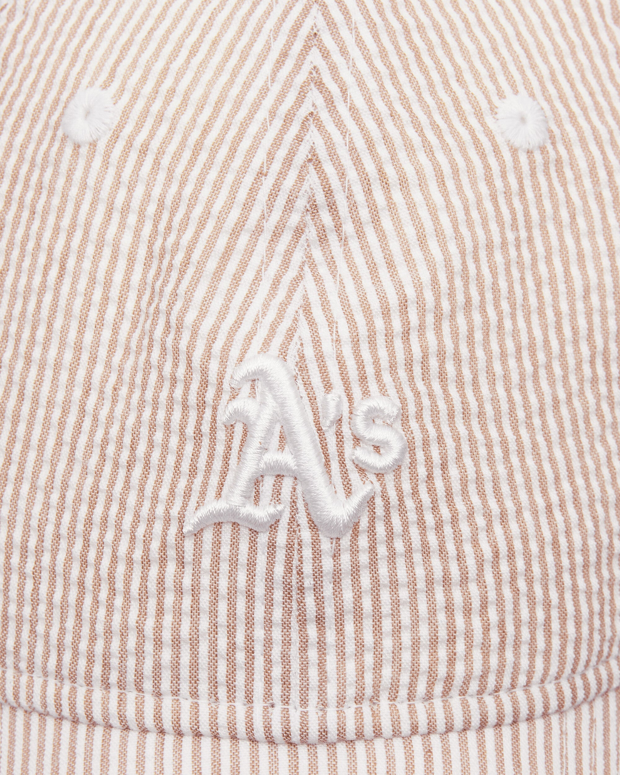 New Era Seersucker 9Twenty Oakath  Stnwhi Light Beige Hats Caps 60667565 270