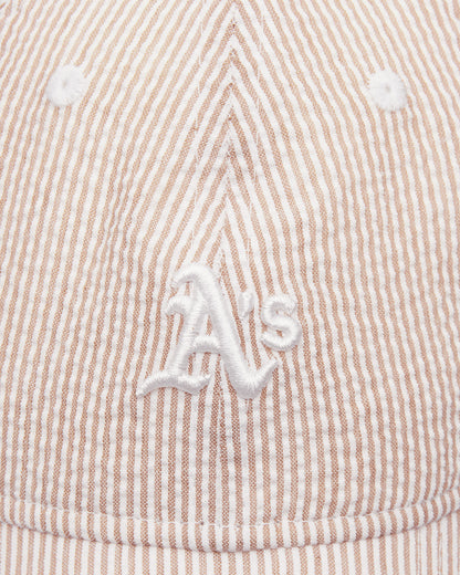 New Era Seersucker 9Twenty Oakath  Stnwhi Light Beige Hats Caps 60667565 270