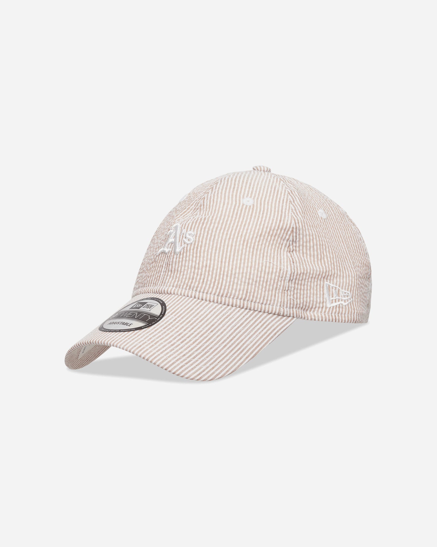 New Era Seersucker 9Twenty Oakath  Stnwhi Light Beige Hats Caps 60667565 270
