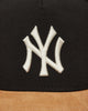 New Era Suede Visor Eframe Neyyan Blkcam New York Yankees Multicolor Hats Caps 60759008 MULTINY