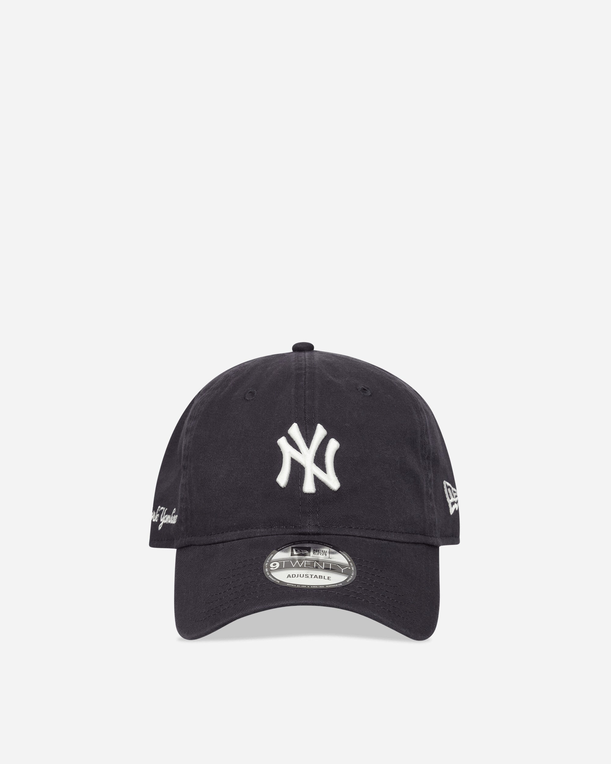 New Era Washed Script 9Twenty Neyyan Nvy Navy Hats Caps 60771799 410